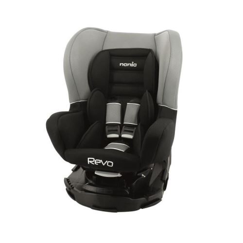 NANIA Siege auto pivotant 360° Revo luxe Groupe 0/1- Gris Noir