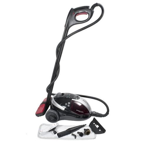 Hoover SteamJet SCM1600 011 Compact - Stoomreiniger - slede - deep black/intense red