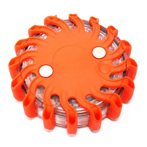 Gyrophare balise de signalisation à LED rouge/orange IP67