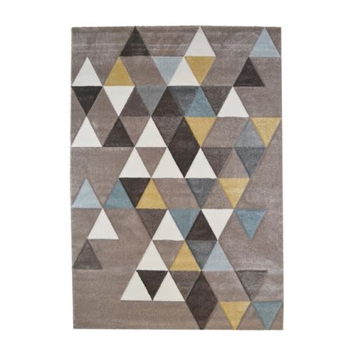 ELLA Tapis de salon 120x170cm - Gris