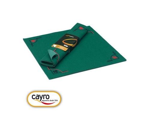Tapis De Jeu De Cartes En Feutre Vert 50 X 50 Cm