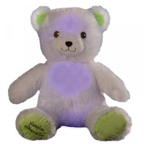 Grand Gaston - Ourson Lumineux - blanc - Pioupiou et merveilles