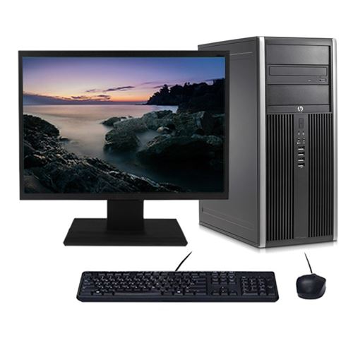 PC HP Elite 8300 CMT i5-3470 3.60GHz 16Go/250Go Wifi W10 + Ecran 20