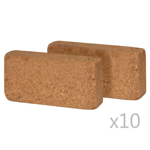 vidaXL Bloc de coco 20 pcs 650 g 20 x 10 x 4 cm