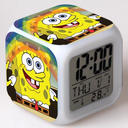 Stack Multicolore Réveil Enfant Led Multifonctionnel Coloré - Spongebob Squarepants #27 - Image 1
