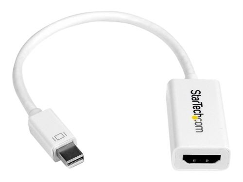 Startech.com Blanc Adaptateur Mini Displayport Vers Hdmi - Convertisseur Vidéo Actif Mdp À Hdmi - 4K30hz - Mini Dp Ou Tb 1/2 Mac/Pc Vers Moniteur/Écran Hdmi - Câble Mdp 1.2 Vers Hdmi - Neuf - Image 3