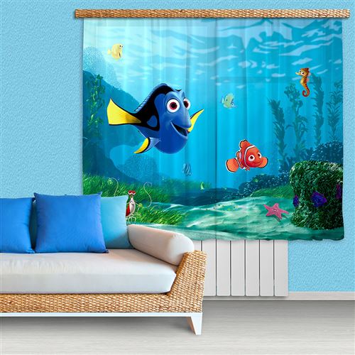 Voilage Némo Dory & Marin Disney 280x245 cm