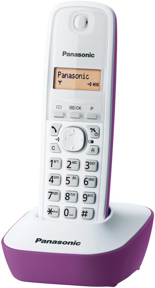 Téléphone Sans Fil Dect Pourpre Panasonic Kx-Tg1611Frf