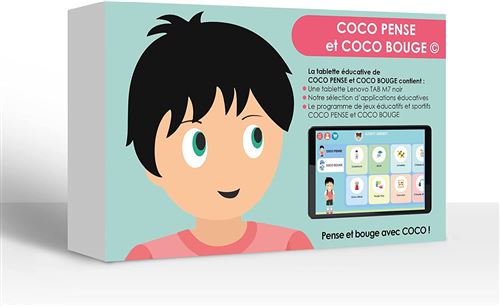 Tablette éducative Coco - Des jeux éducatifs et physiques 5 - 10 ans - Du temps d'écran intelligent - DYNSEO Tablette LENOVO M7, 7 pouces, 16 Go