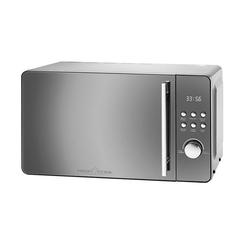 ProfiCook PC-MWG 1175 - Four micro-ondes grill - 20 litres - 800 Watt - acier inoxydable