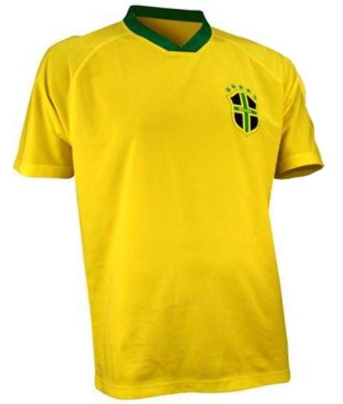 Brazilië Football chemise jaune taille maison de retraite M