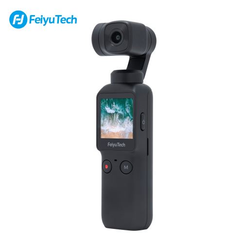 Feiyu Pocket Caméra à cardan portable stabilisée à 6 axes Objectif ultra grand angle 120 ° Enregistrement vidéo 4K / 60fps