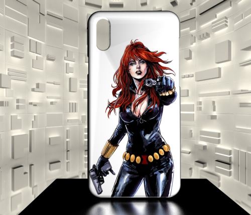 Coque Design Huawei P30 LA VEUVE NOIRE COMICS 01