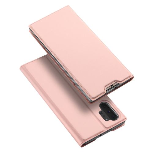 Etui en PU avec fente pour carte or rose pour votre Samsung Galaxy Note 10 Plus