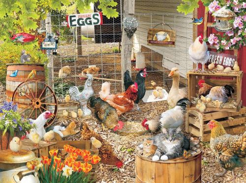 Barnyard Families, A 1000 Piece Jigsaw Puzzle By SunsOut by SunsOut