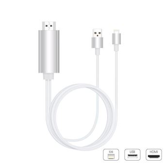 ® Câble adaptateur Lightning vers HDMI/HDTV/ AV TV pour Apple iPhone 5 5 C  5S/6/6S 6 Plus