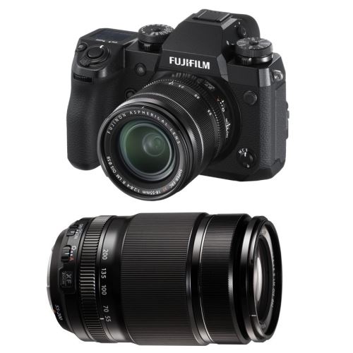 FUJIFILM x-h1 noir + 18-55 mm + 55-200 mm