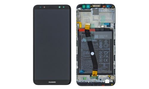 Ecran complet Huawei Mate-10 LITE noir assemblé sur châssis