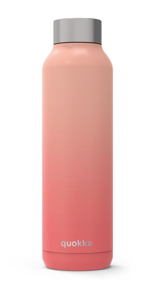 Quokka gourde en acier inoxydable SolidPêche 630 ml rose
