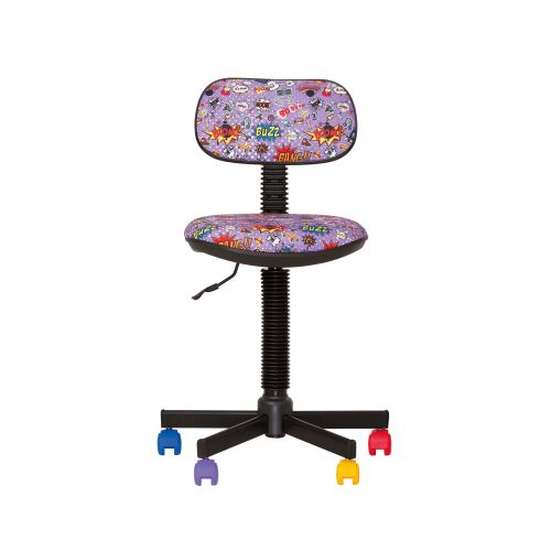 Bambo comics- chaise de bureau pour enfant tissu violet cm3