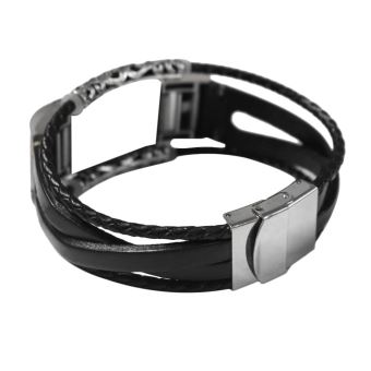 Mornex Bracelet Compatible Fitbit Charge 2 En Cuir,Bande De