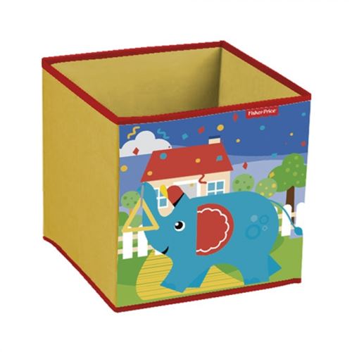 Fisher-Price boîte de rangement éléphant 31 x 31 x 31 x 31 x 31 cm jaune