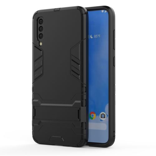 Housse étui Coque portable avec support pour Samsung Galaxy A20 - Noir -4177