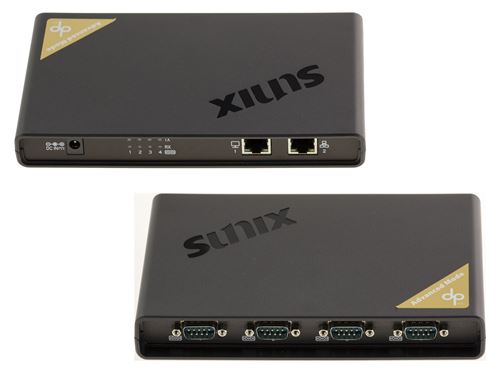 Dock convertisseur ETHERNET / RS232 - 4 PORTS Gamme Industrielle CHIPSET SUNIX DPL2000Q