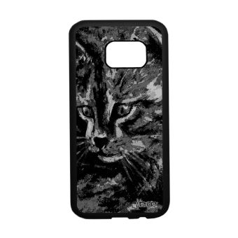 Coque Pour S7 Silicone Chat Telephone Noir Et Blanc Chaton