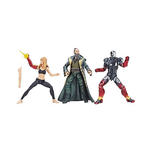 Figurines Marvel Legends - Iron Man 3 - Pack Pepper, Mark XXII, Le Mandarin