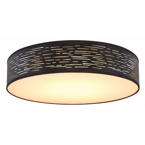 Plafonnier LED design Tunno - Diam. 50 cm - Noir et doré