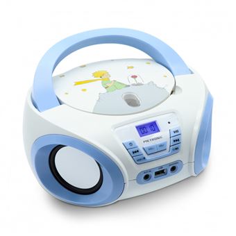 Lecteur CD MP3 Ocean enfant avec port USB - Blanc et bleu