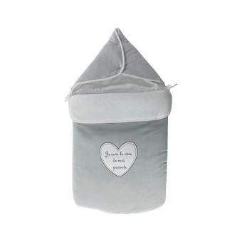 Nid D Ange Pour Bebe 0 A 6 Mois Gris Je Suis Le Reve De Mes Parents Gigoteuses Nids D Ange Achat Prix Fnac