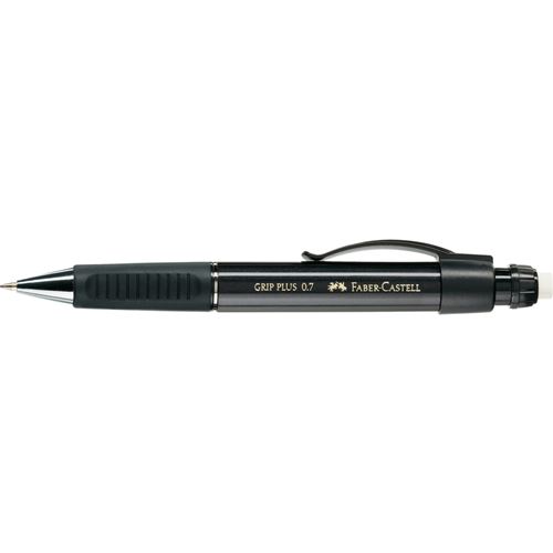 FABER-CASTELL Porte-mines GRIP PLUS 1307, noir-métallique