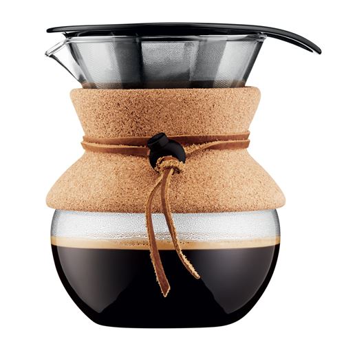Bodum Pour Over Coffee Maker with Permanent Filter, 0.5L, Brown