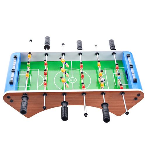 Table baby-foot pour adultes et enfants - Mini jeu football table compact - Multicolore