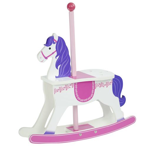 Olivias cheval carrousel à bascule bois poupée jeux d’imitation jouet TD-0097A