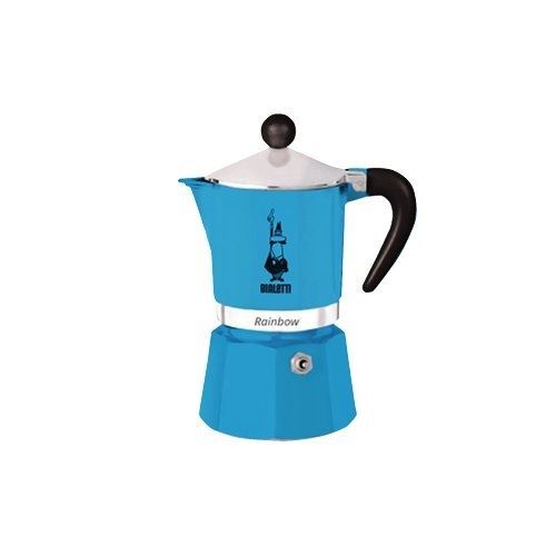 Bialetti 5242 rainbow machine à expresso pour 3 tasses aluminium plastique bleu 30 x 20 x 15 cm