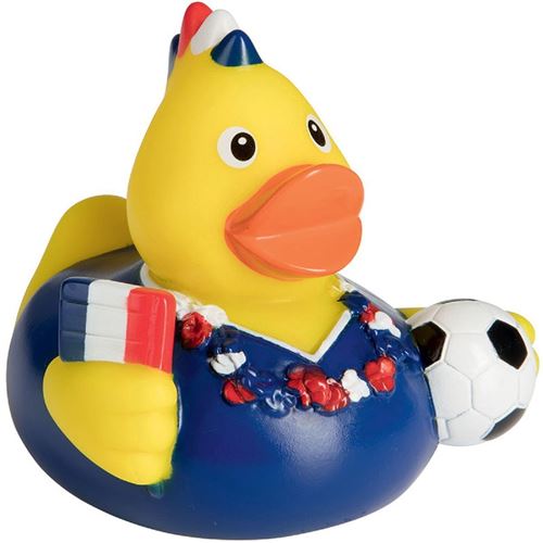 Canard de bain supporter foot France - 31209 jaune et bleu marine