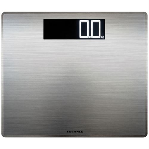 Soehnle 63867 Style Sense Safe 300 Pèse-personne numérique Acier Inoxydable Argent 39 x 34 x 3,5 cm