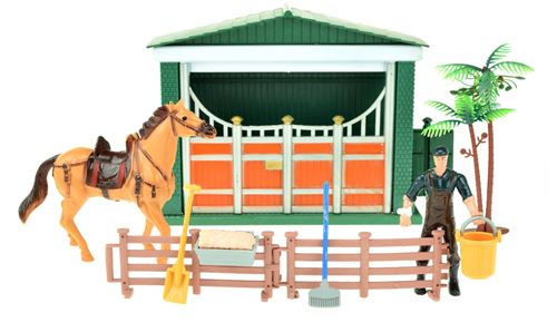 Toi-Toys écurie avec concierge 10 pièces