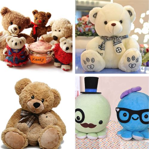 100pcs / set 6-12mm oeil de sécurité en plastique noir pour ours en peluche