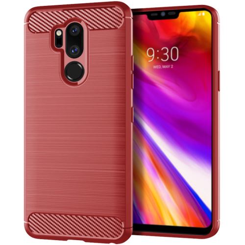 Etui Coque de protection durable souple pour LG G7 One - Rouge