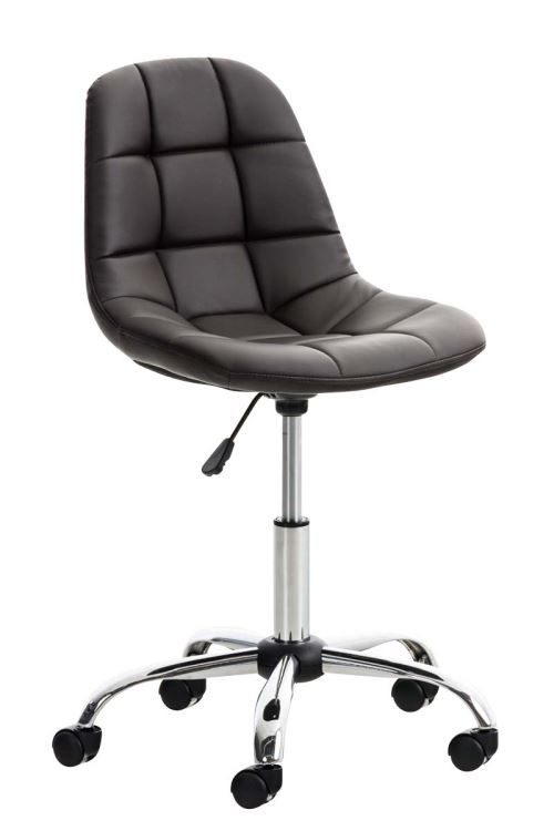 CLP Chaise de bureau Emil similicuir  Marron