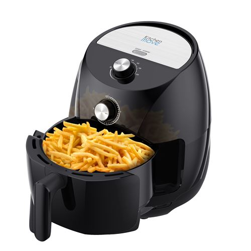 KITCHEN MOVE TORNADO - Friteuse Ã©lectrique a air Chaud 3.5L - 1400W - Cuisson rapide en une Touche avec timer