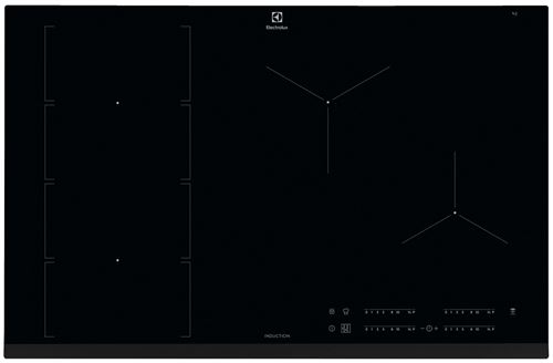 Electrolux EIV854 - Table de cuisson à induction - 4 plaques de cuisson - Niche - largeur : 75 cm - profondeur : 49 cm - noir - avec avant biseauté -