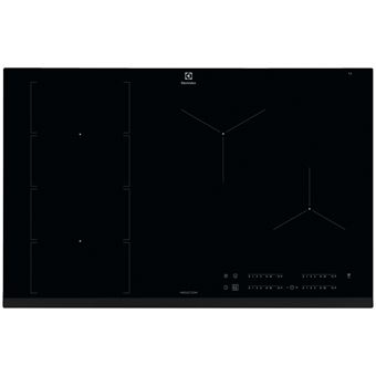 Electrolux EIV854 - Table de cuisson à induction - 4 plaques de cuisson - Niche - largeur : 75 cm - profondeur : 49 cm - noir - avec avant biseauté - noir
