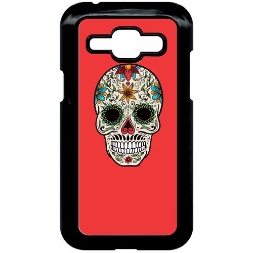 Coque Samsung Galaxy J1 4g Crane Couleurs Fond Rouge