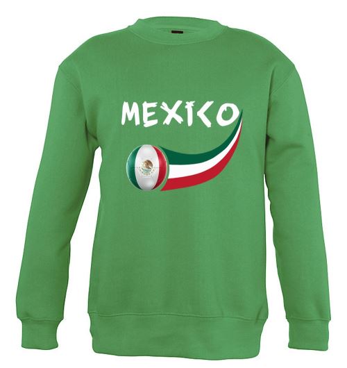 Supportershop Mexique Sweatshirt Mixte Enfant, Vert, FR : (Taille Fabricant : 8 Ans)
