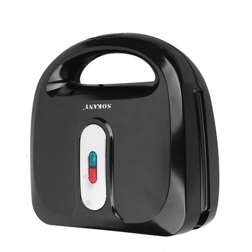 Appareil à Croque-Monsieur Gaufrier 6 en 1- Gaufres, Viandes Grillées, Sandwichs, Donuts-750w